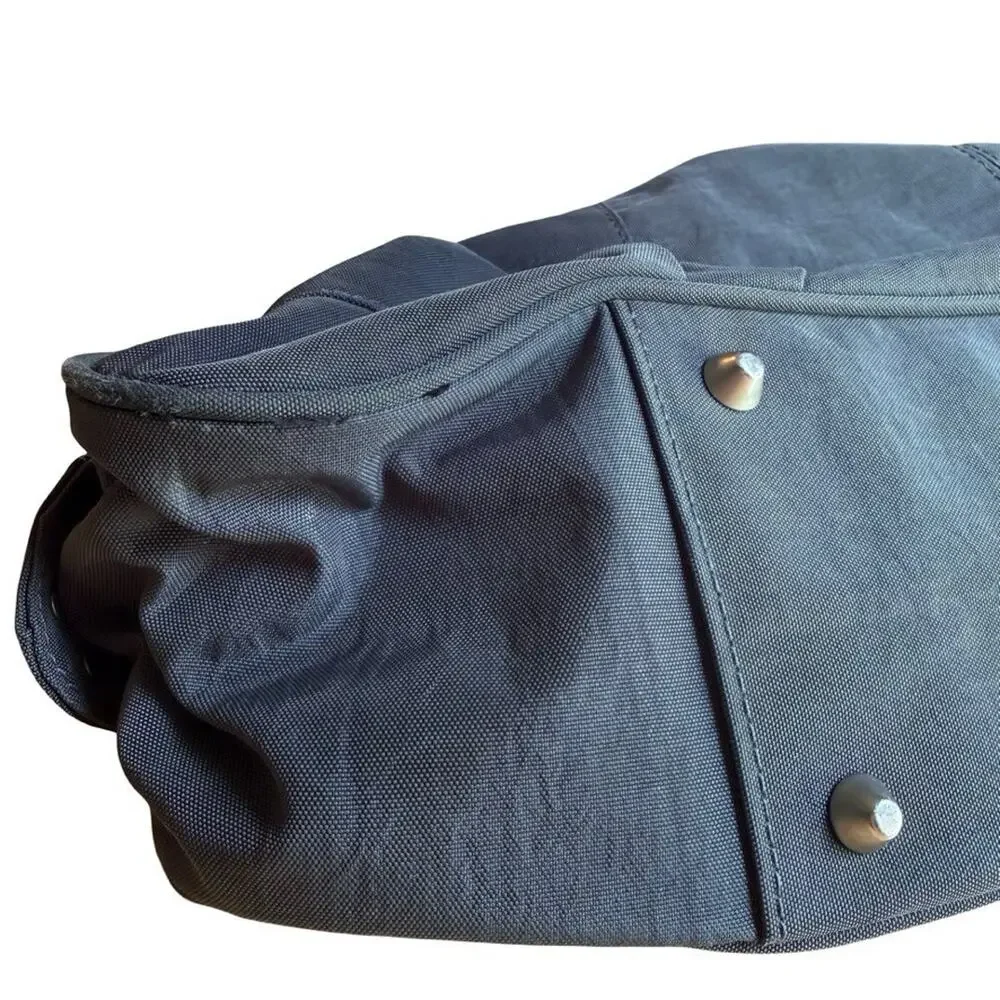 Baggallini Shanghai Satchel Gray Large Nylon Purse Handbag Bag Travel 19x11x4